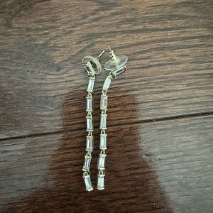 Kendra Scott Gold and Silver Linear Earrings